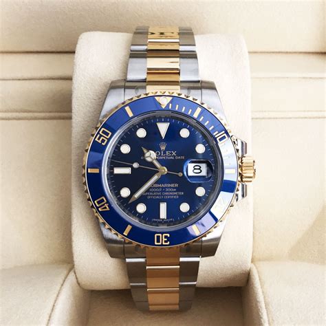 rolex submariner blue two tone 116613lb|rolex submariner date 116613.